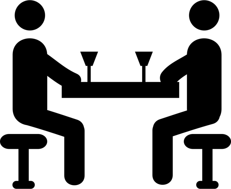 Two Friends Drinking Comments Clipart (800x656), Png Download