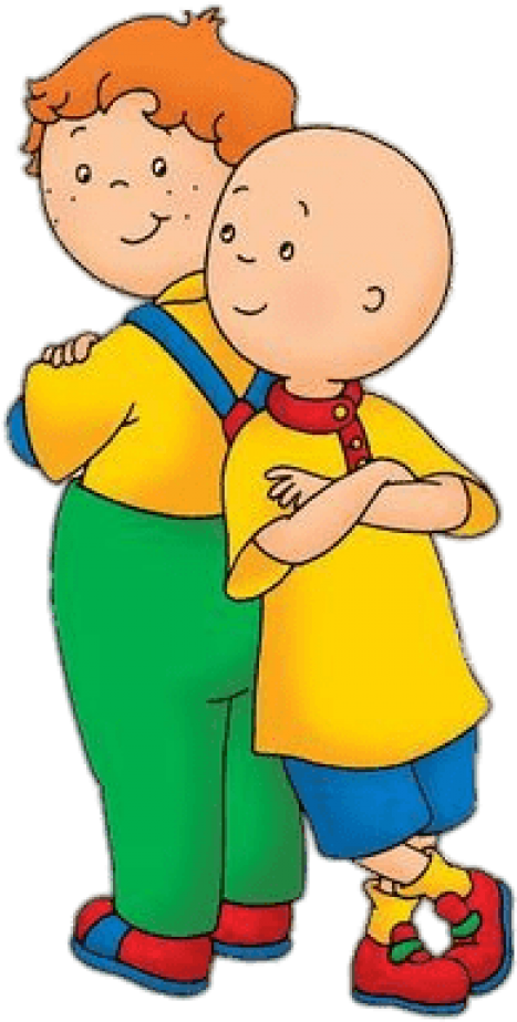 Free Png Download Caillou With A Friend Clipart Png Transparent Png (480x934), Png Download