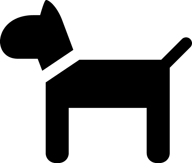 Dog Silhouette Rubber Stamp Clipart (800x680), Png Download