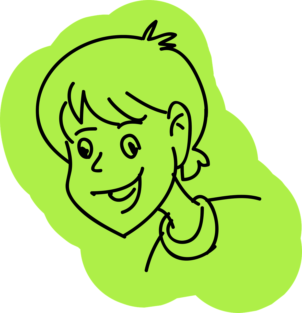 Happy Kid,child,joy,free Vector Graphics,free Pictures, Clipart (1234x1280), Png Download