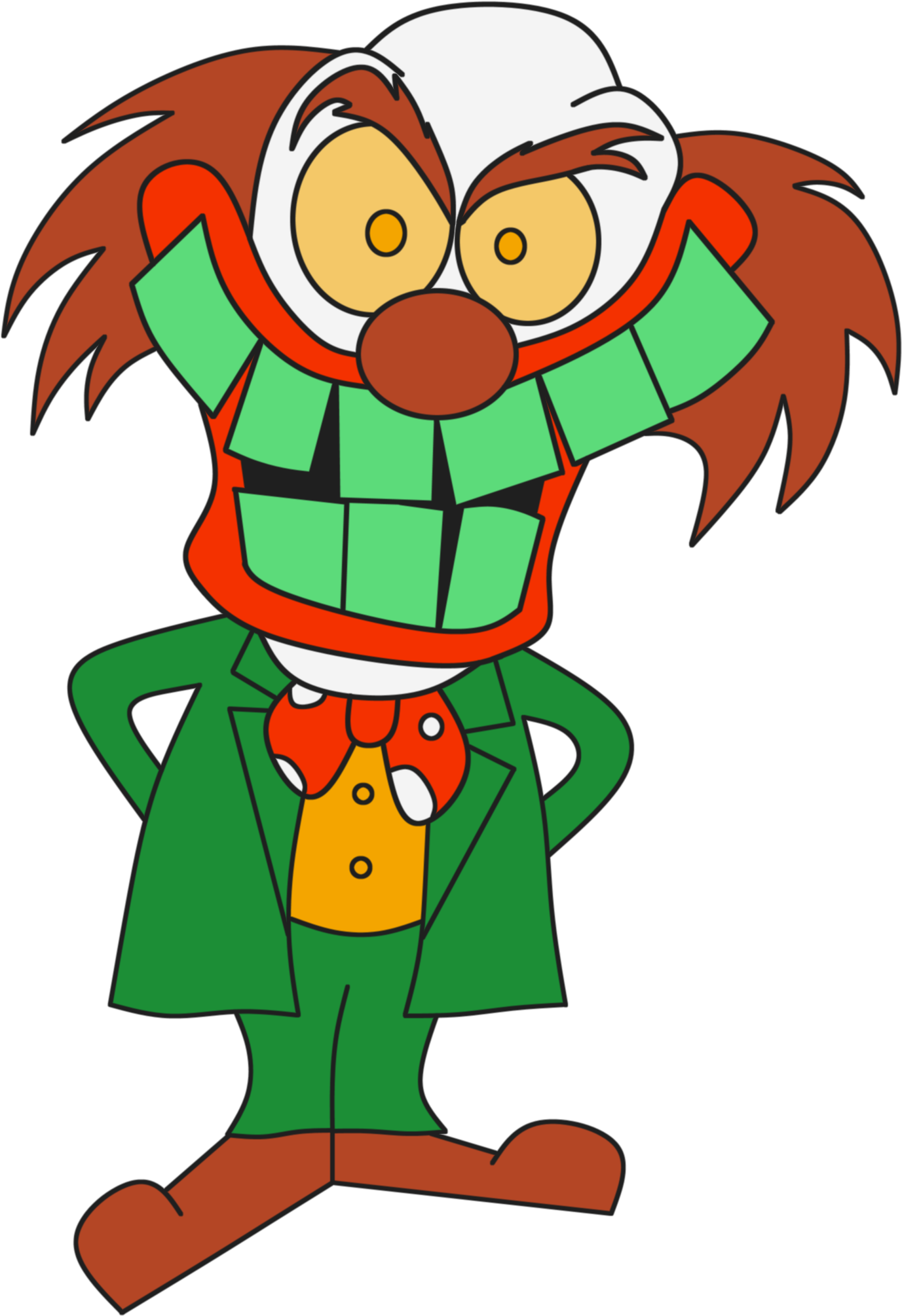 The Clown's Revenge Clipart (1783x2105), Png Download