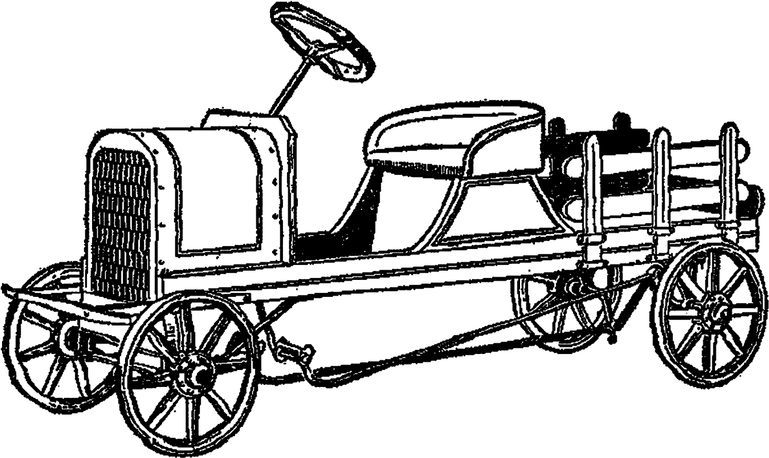 Vintage Toy Car Clip Art - Png Download (1600x977), Png Download