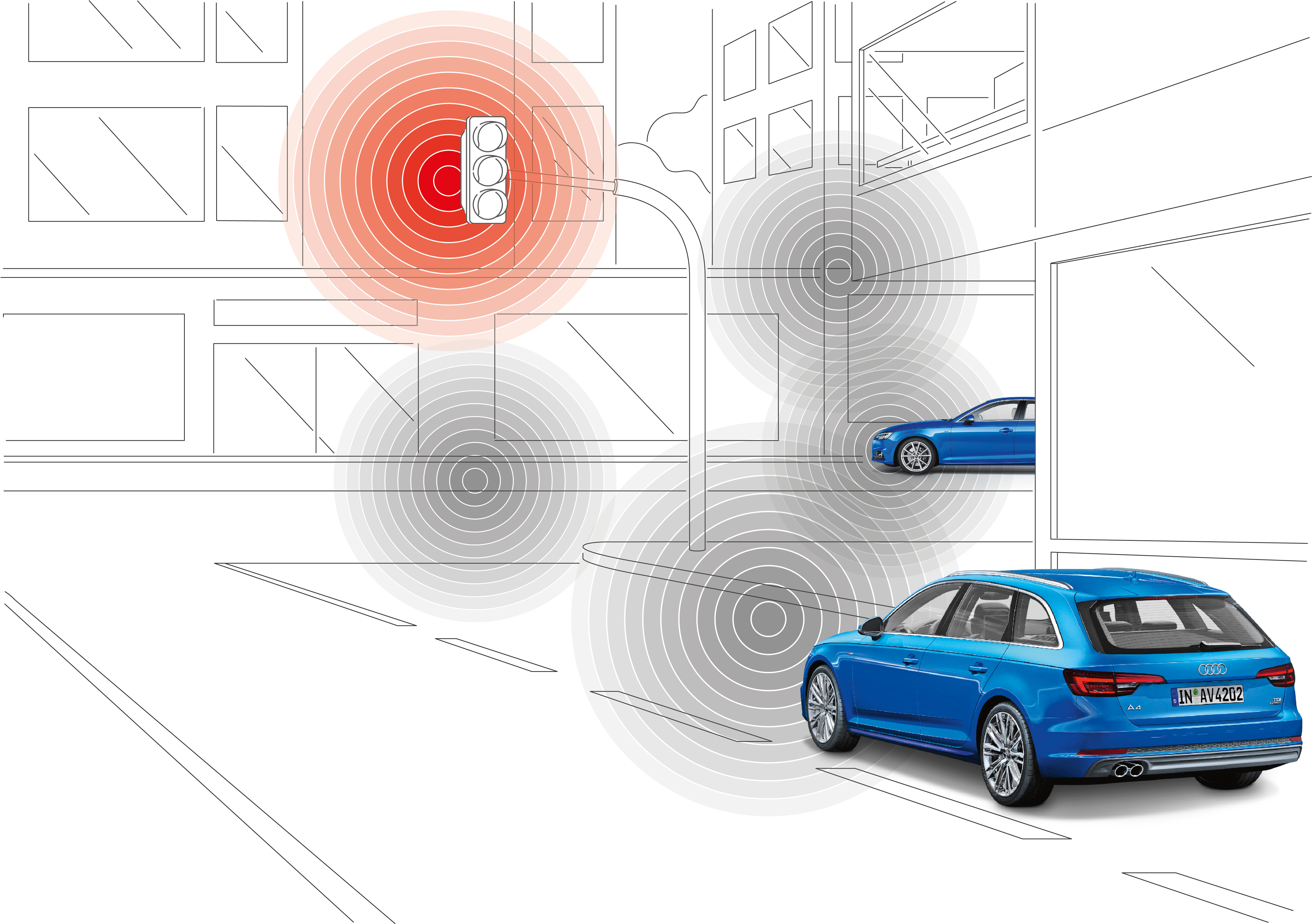 An It Backend Prepares Information On Traffic Light Clipart (4961x3508), Png Download