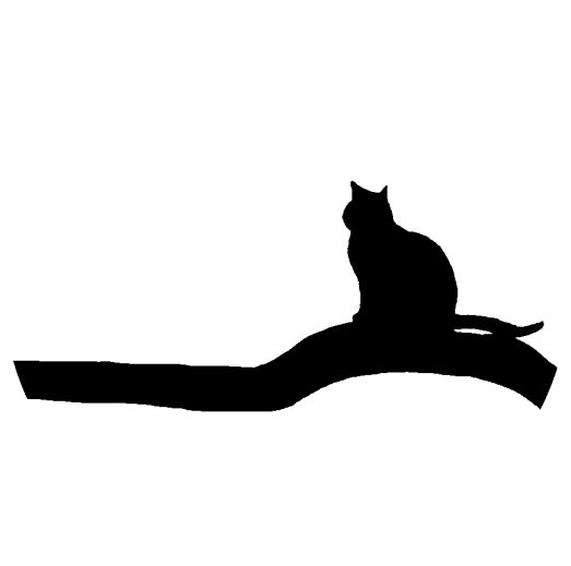 Cat Moon Clipart (566x800), Png Download