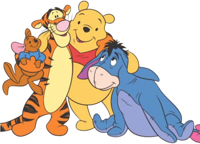 Cuddle Clipart Pooh Piglet - Png Download (640x480), Png Download