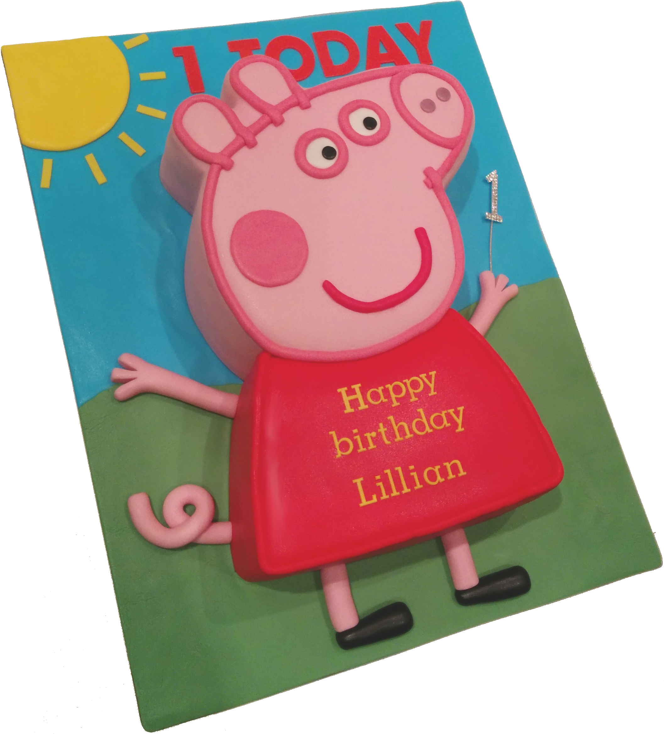 Peppa Pig Original Cropped Lighter Clipart (2120x2344), Png Download