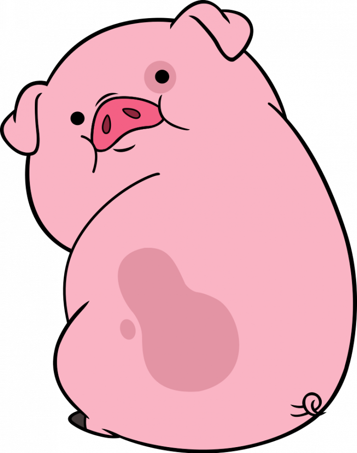 Cartoon Pig Drawing Clipart (728x923), Png Download