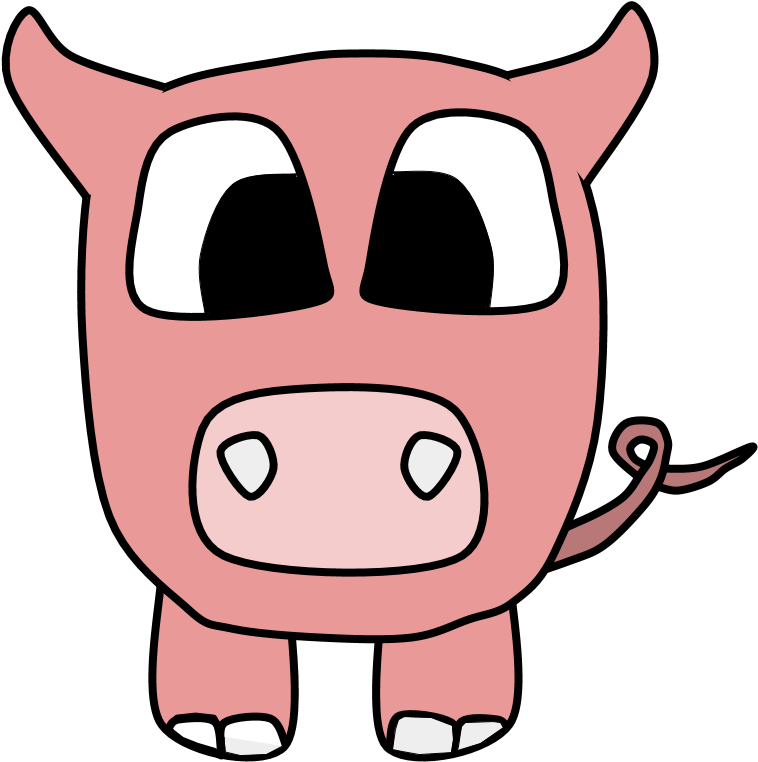 Pigs Clipartshare Big Eyes - Png Download (816x1056), Png Download