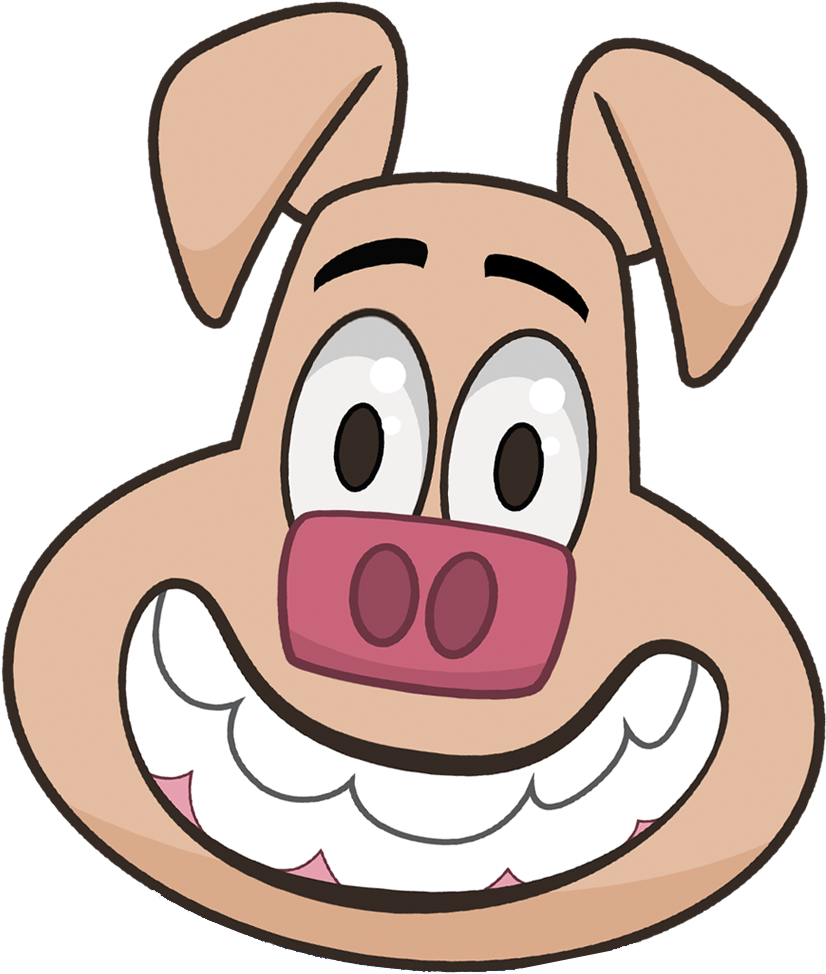 “hi Movie Lovers I'm Brad Pig Don´t Miss My Web Show Clipart (1000x1000), Png Download