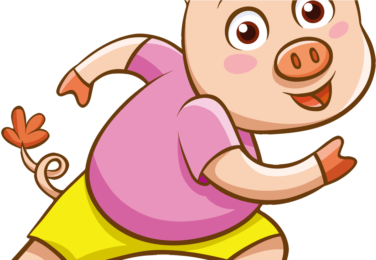 Cartoon Pig Png Clipart (1368x855), Png Download