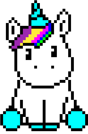 Cute Unicorn Clipart (1200x1200), Png Download
