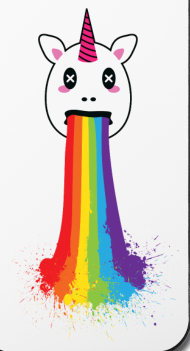 Rainbow Unicorn Lgbt Pride Clipart (190x351), Png Download