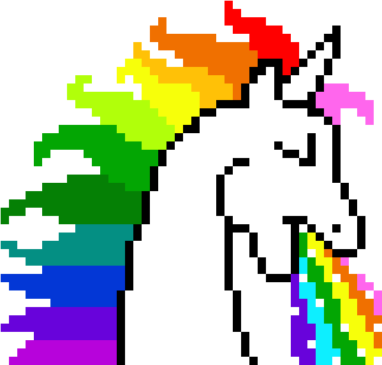 Rainbow Unicorn Clipart (1200x1200), Png Download