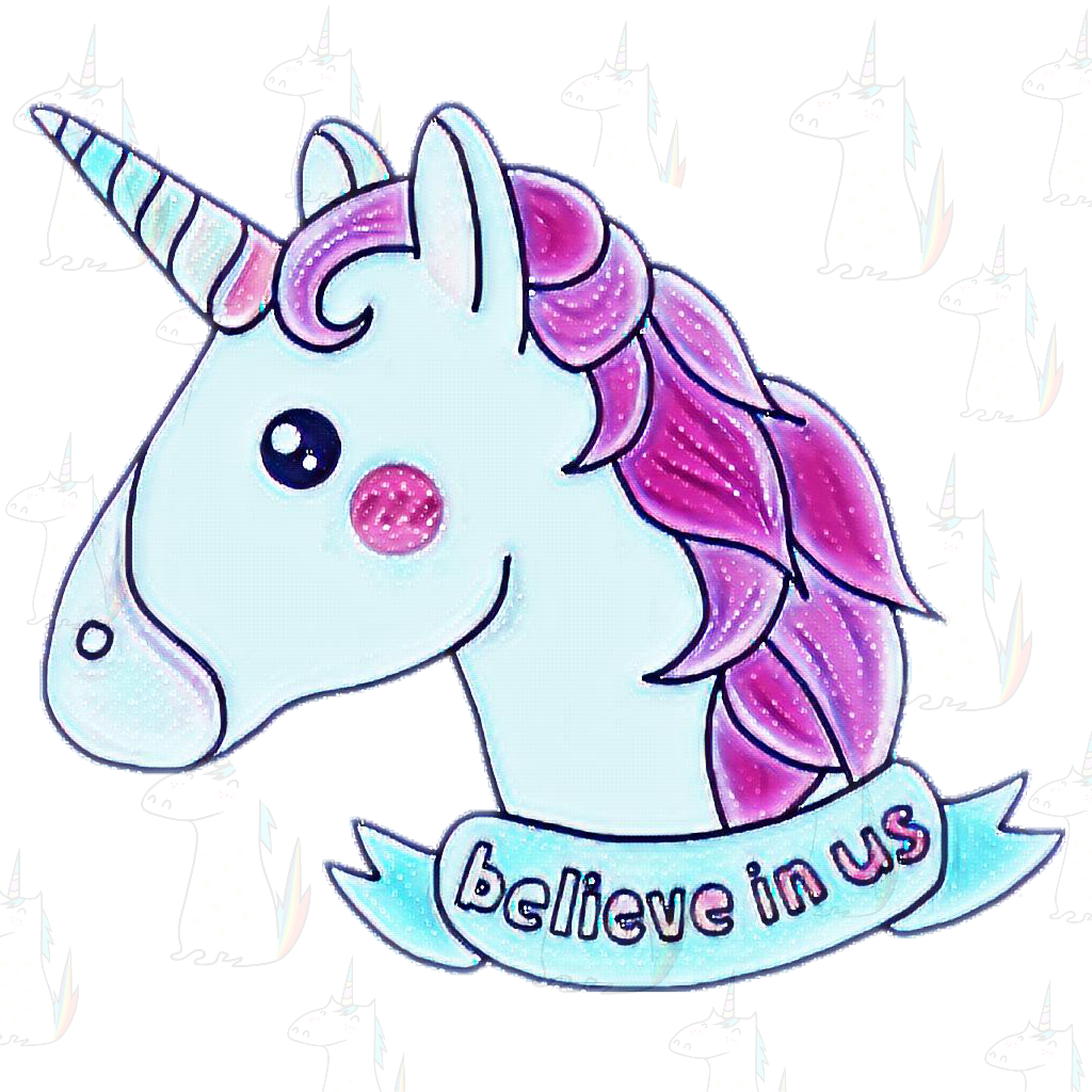 Unicorn Sticker Clipart (1024x1024), Png Download