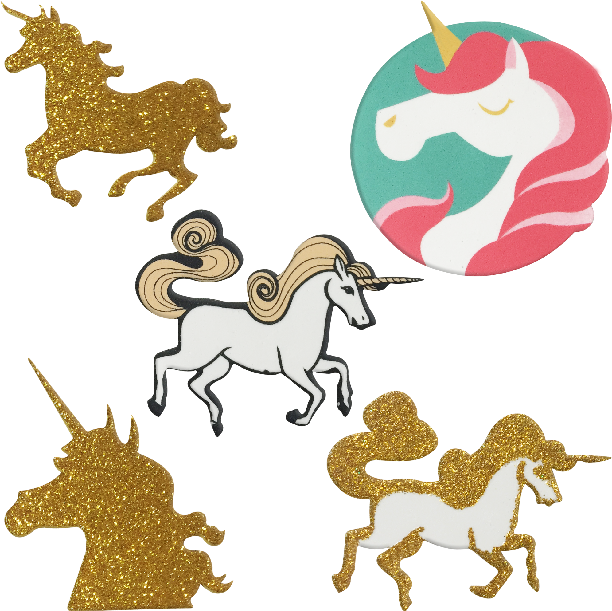 Aplique Ades 7 Cm Unicornio Clipart (2048x2048), Png Download