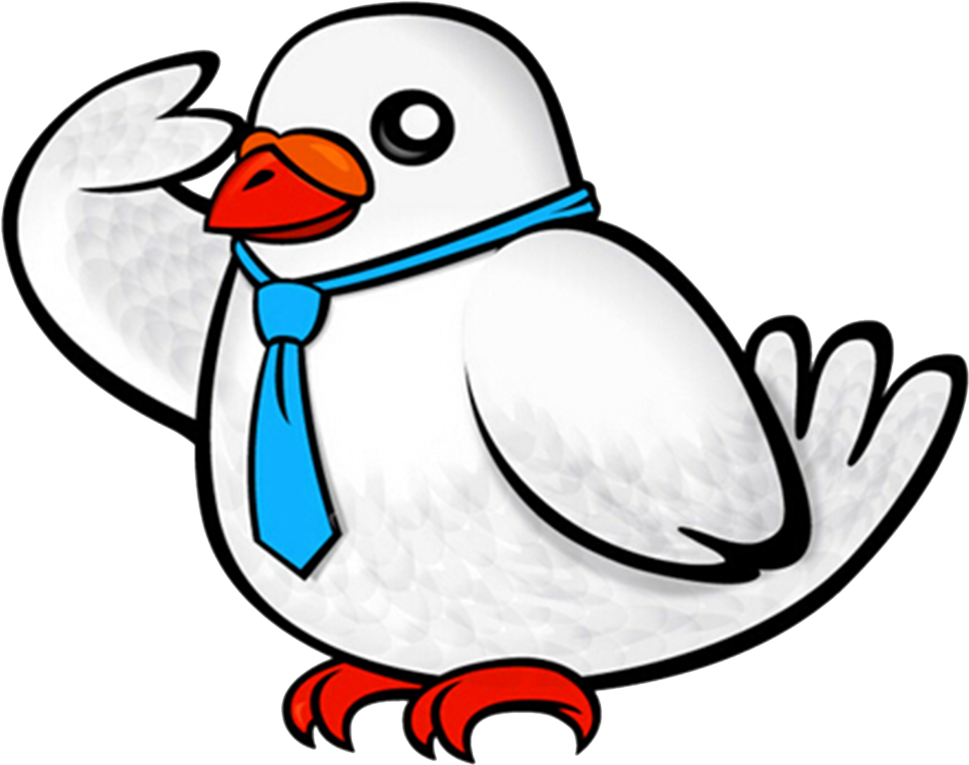 Голубь мультяшный рисунок