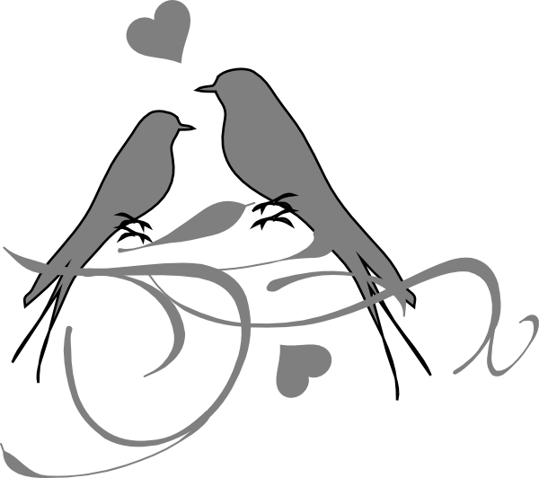 This Free Clip Arts Design Of Birds On A Branch - Png Download (600x532), Png Download