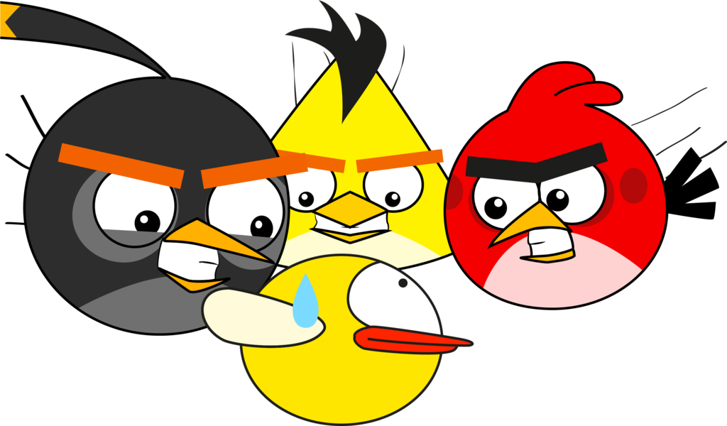 Angry Birds Art Drawing Clipart (1024x600), Png Download