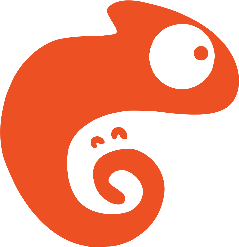 Chameleon Clipart Orange - Png Download (1500x1552), Png Download