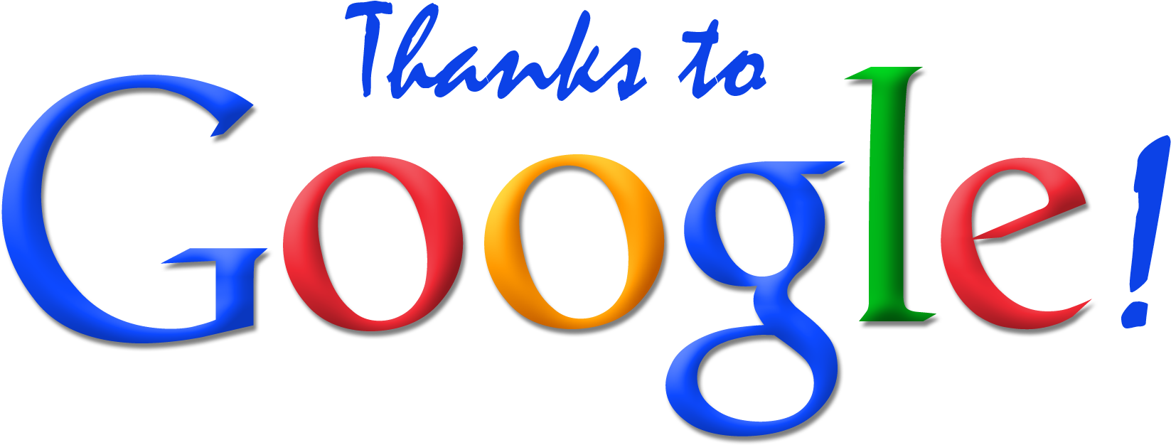 Thanks, Google Google's Celebration Of The Cube's Anniversary Clipart (1800x700), Png Download