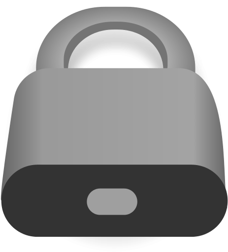 Free Simple Padlock Clip Art - Png Download (594x613), Png Download