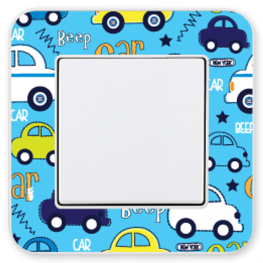 Tekli Fildişi Little Cars Desenli Anahtar Clipart (884x1000), Png Download