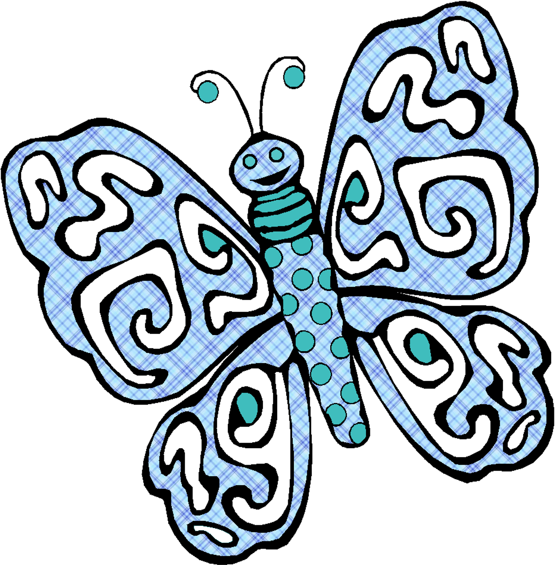 Blue Butterfly, Insect, Graphical, Graphic, Butterfly, Clipart (1280x1271), Png Download