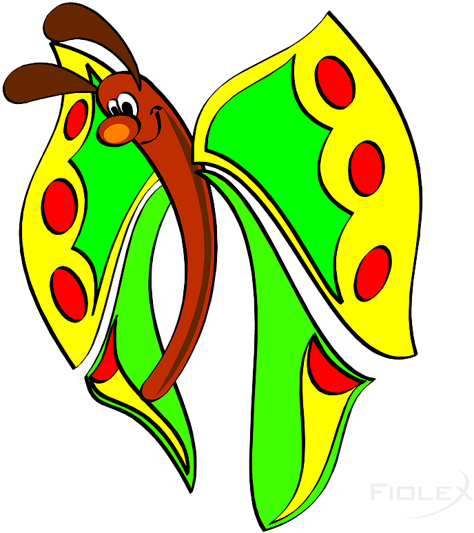 Grüner Schmetterling Clipart (800x786), Png Download