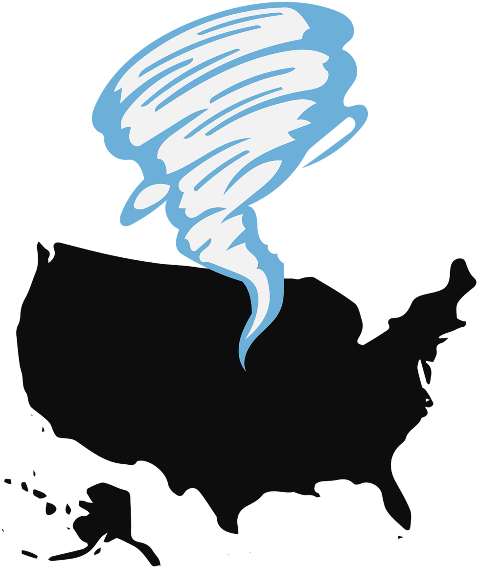 Tornado,usa,united States Of America,disaster,free Clipart (1280x1280), Png Download