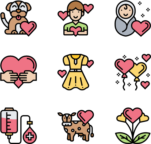 Charity Elements Clipart (600x564), Png Download