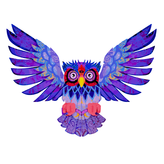 Blue Bird Fly Png Clipart (640x640), Png Download