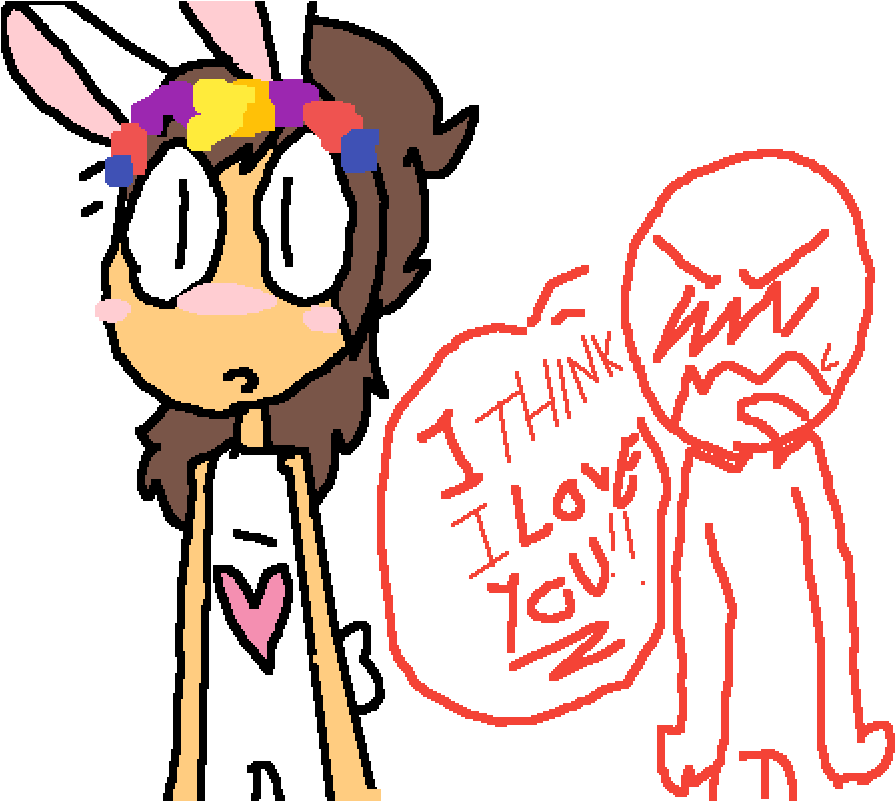 I Think I Love You Base Clipart (1000x800), Png Download