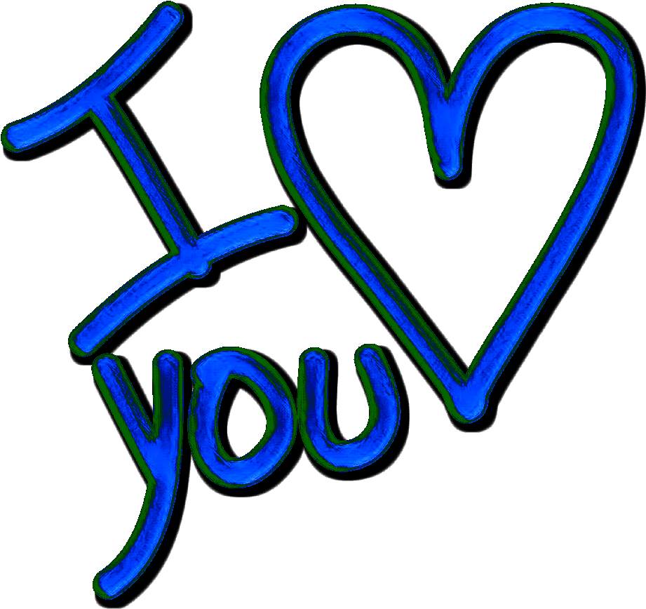 Freetoedit Love Loveyou Heart Blue Green Romantic Paint Clipart (1024x1024), Png Download