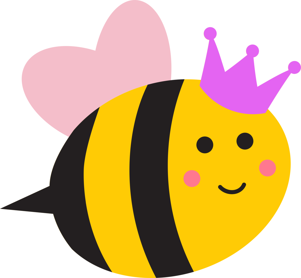 Queen Bee Clipart (600x554), Png Download