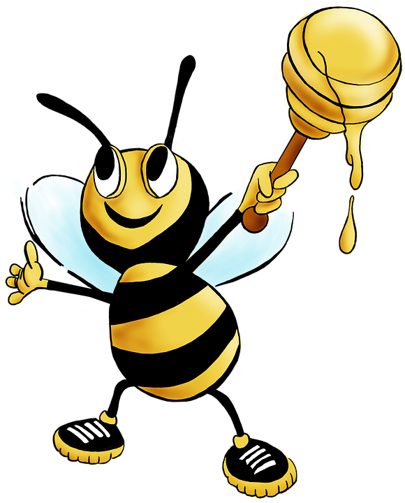 Clipart Of Processed, Macro And Bee The - Png Download (580x720), Png Download