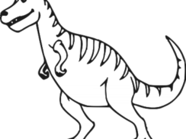 Dinosaur Clipart Black And White - Png Download (640x480), Png Download