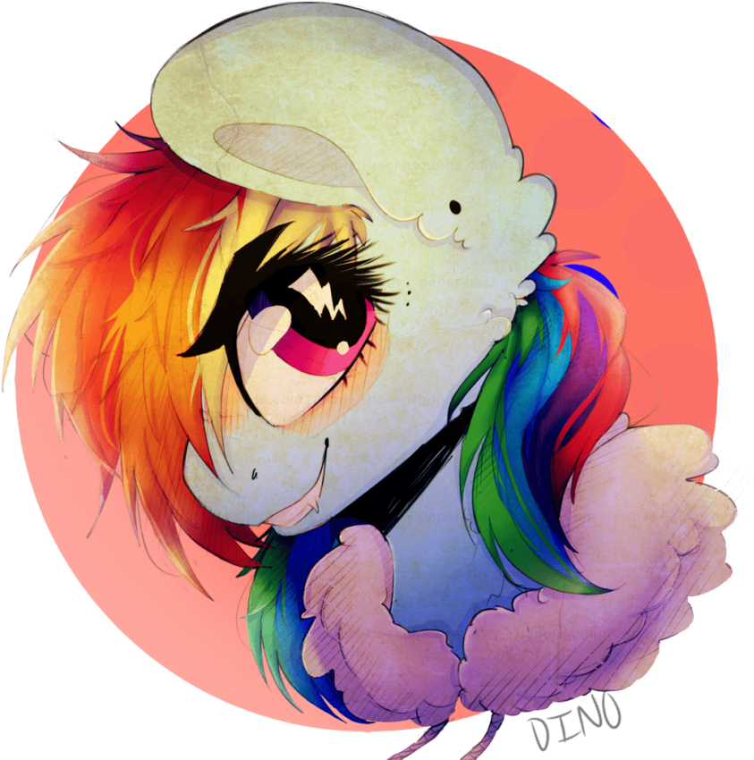 Free Png Download Dino Horse, Bust, Rainbow Dash, Safe, Clipart (850x849), Png Download