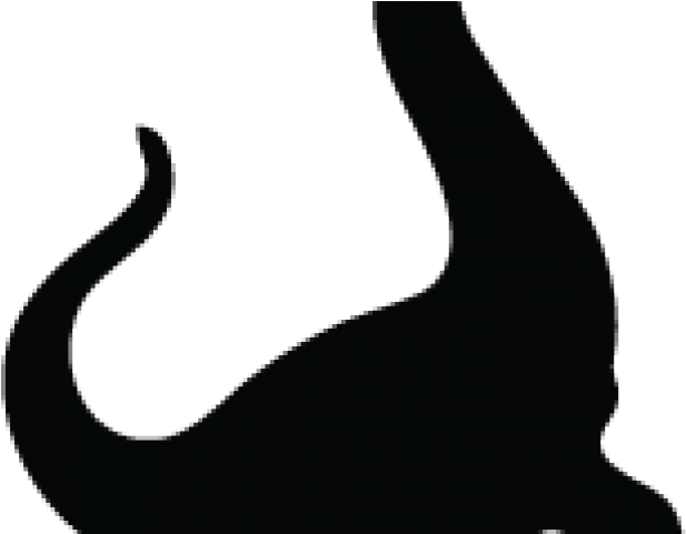 Silhouette Clipart Dinosaur - Png Download (640x480), Png Download