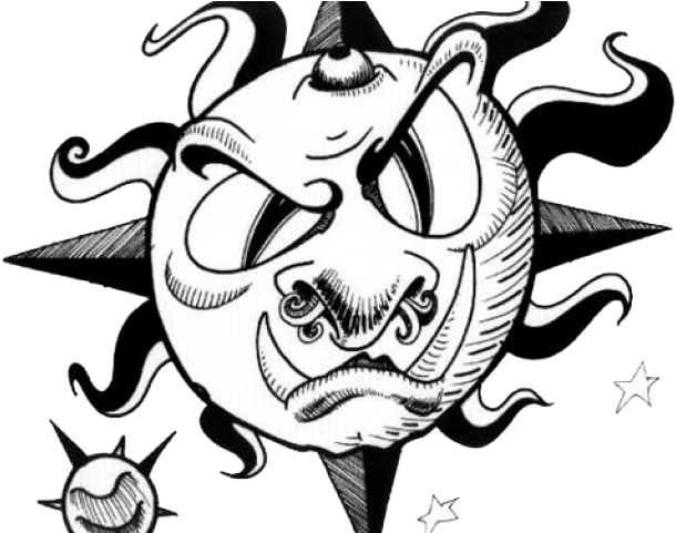 Nautical Star Tattoos Clipart Black And White - Png Download (640x480), Png Download