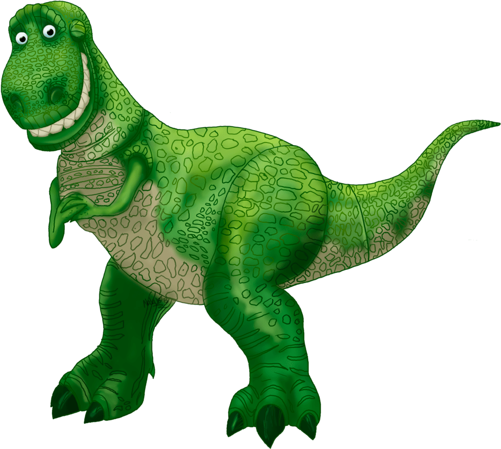 Toy Story 1 Characters Rex Pixshark Images Clipart (1024x907), Png Download