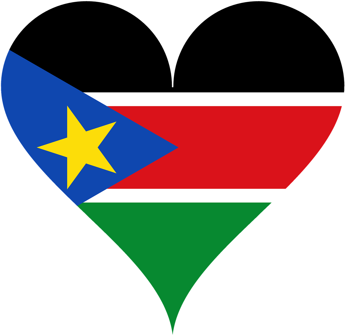 Sudan,africa,heart Shaped, Clipart (1280x1243), Png Download