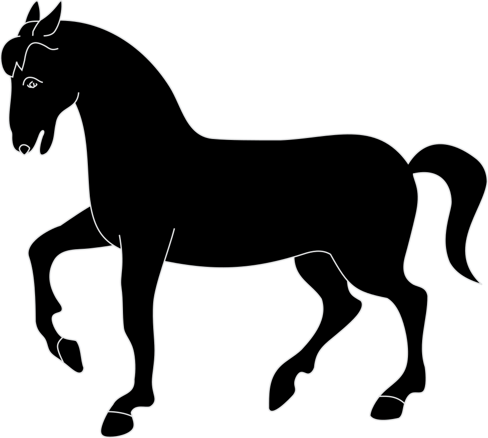 Horse Clipart (1000x898), Png Download