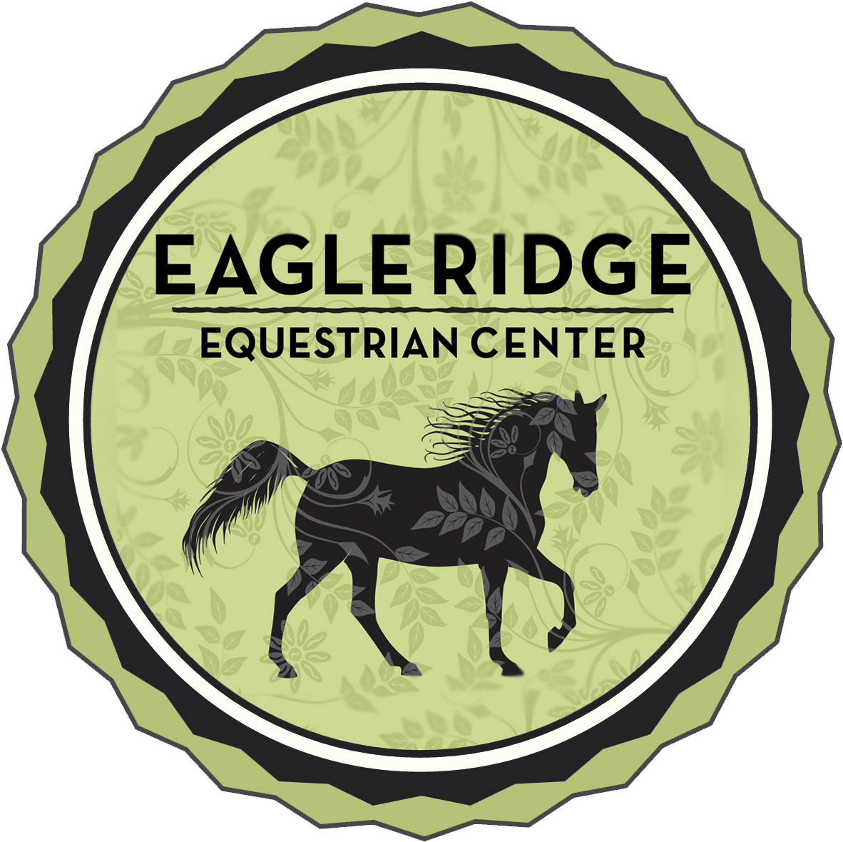 Eagle Ridge Equestrian Clipart (1223x1239), Png Download