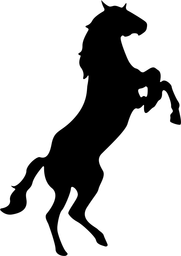 Horse Silhouette Png Clipart (693x981), Png Download