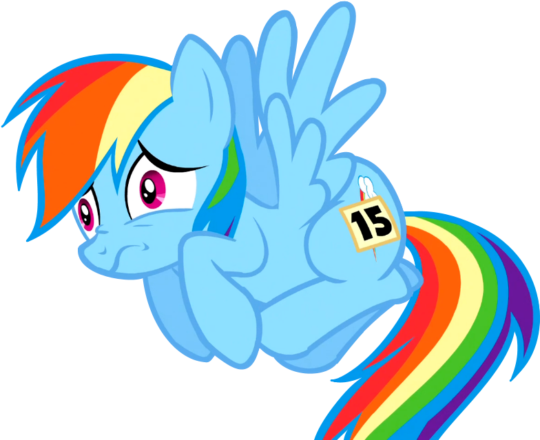 Fetal Position, Rainbow Dash, Safe, Simple Background, Clipart (838x662), Png Download