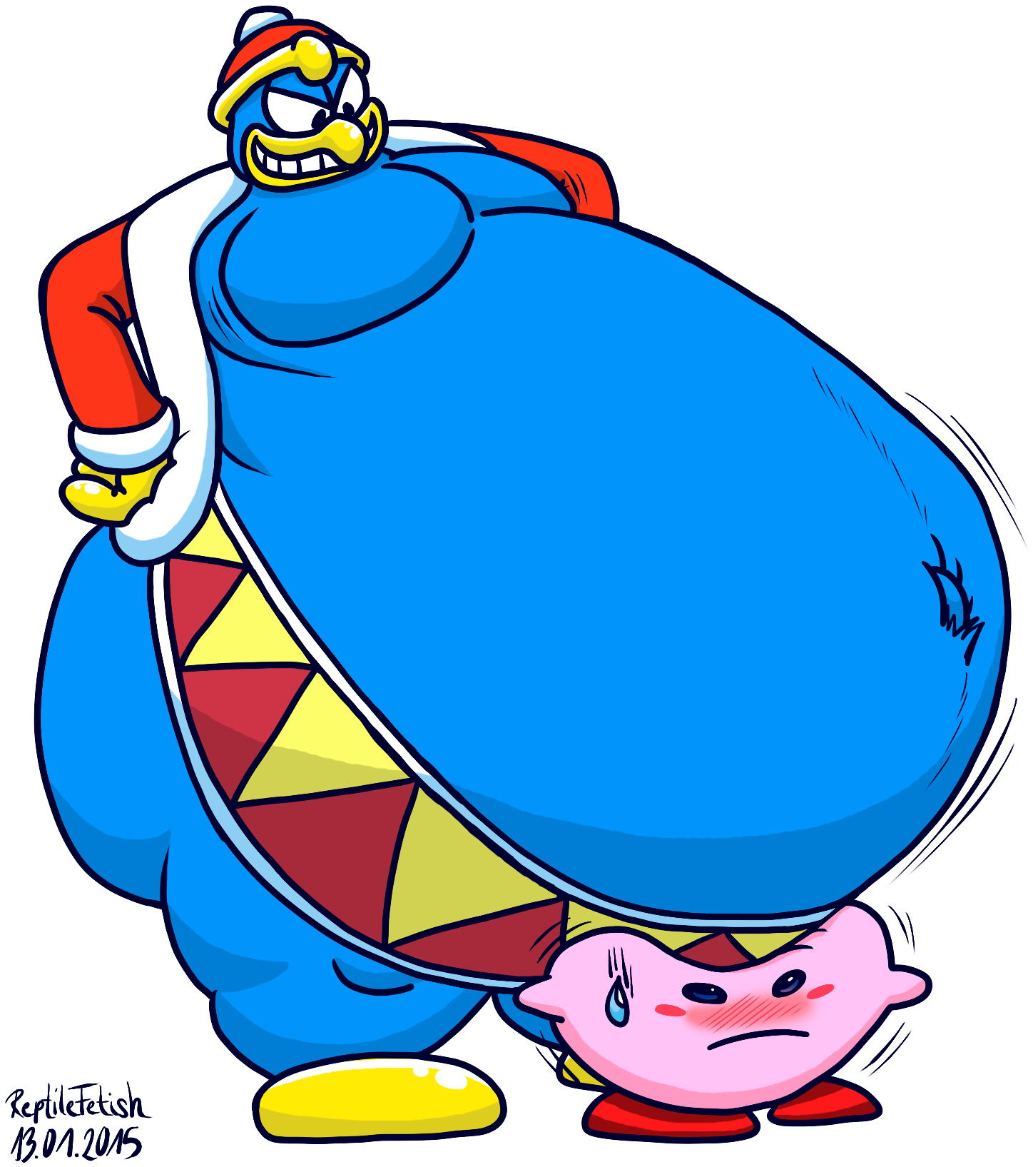 King Sized Dedede Clipart (1448x1635), Png Download