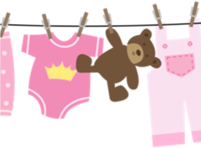 Baby Clipart Clothesline - Png Download (640x480), Png Download