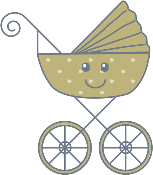 Baby Carriage Vector Clipart (600x600), Png Download