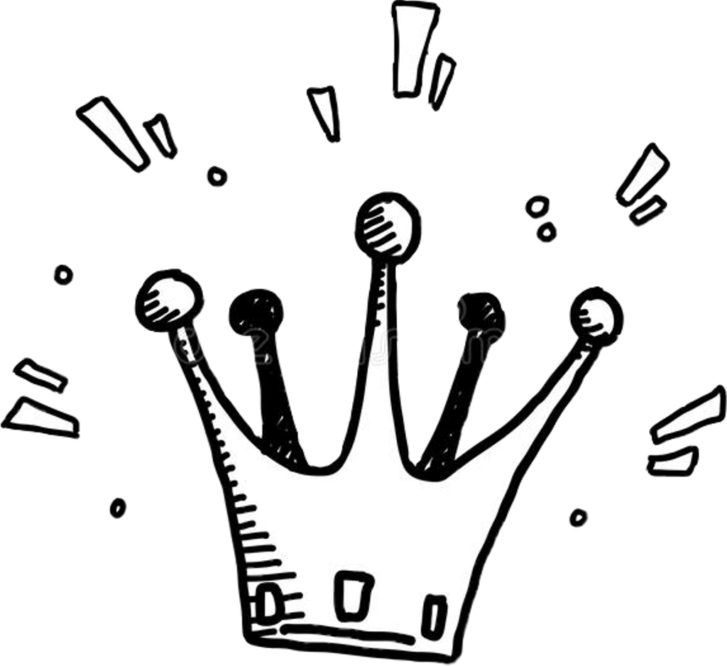 Crown Doodle Transparent Transparent Background Clipart (1024x938), Png Download