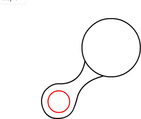 Drawn Baby Baby Rattle Clipart (640x480), Png Download